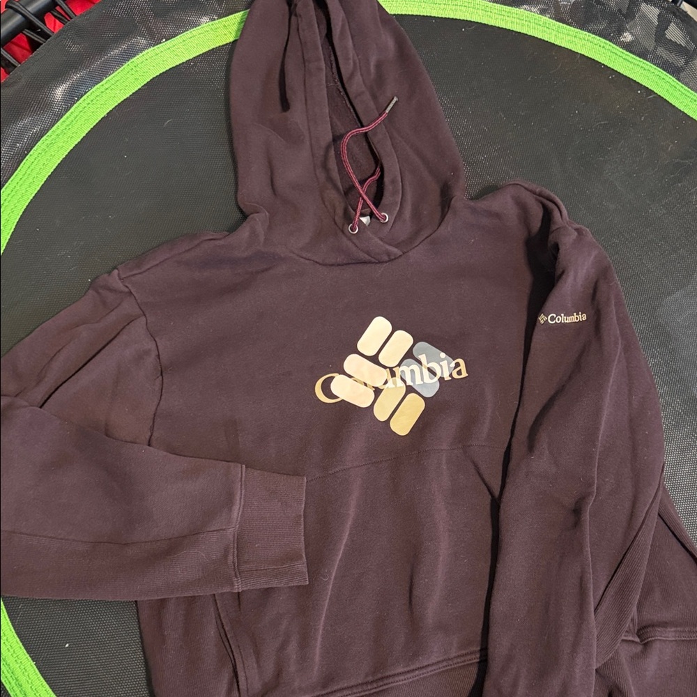 Columbia Dark Brown Hoodie with Gold Logo